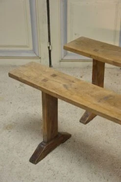 Pair Of Small Oak Benches -Chairly Shop f3f9a379 93fa 43ba 90a4 4295bc9692d9