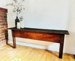 Authentic Old Solid Wood Bench