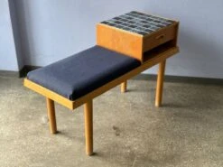 Vintage Entryway Bench Decorated With Ceramic Tiles, Norway 1960s -Chairly Shop f4d4a90a 317c 4f2f 959c 2cb41c7d6ace