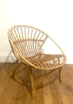 Pair Of Rattan Armchairs - Shells