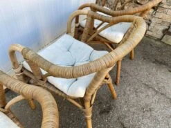 Set Of 3 Vintage Rattan And Wicker Armchairs -Chairly Shop f812f214 64de 4b46 84db 18a2db8312f8