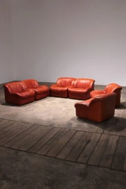 Modular Gognac Color Sofa Model Caprice By Henning Korch, 1970s -Chairly Shop f85a220d 135d 4529 97b5 5167eb788e7e