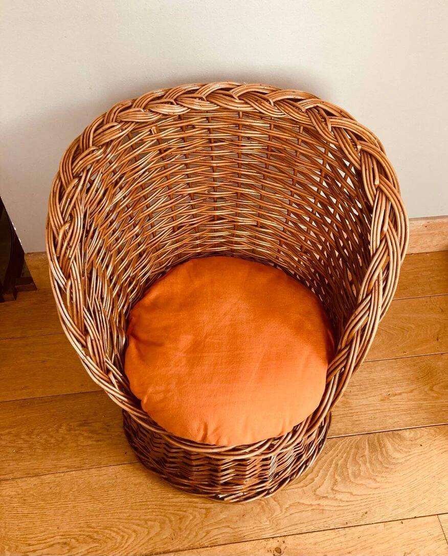 Vintage Rattan / Wicker Armchair For Children, 1970s 11 Vintage Rattan / Wicker Armchair For Children, 1970s - Image 9