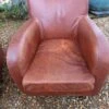 Pair Of Leather Club Chairs