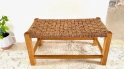 Stool Bench Wood And Rope Vintage Bohemian Spirit -Chairly Shop fb5d501d 28a2 4308 91ea 8849ab3c923c
