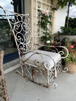 Old Wrought Iron Rocking Garden Armchair Early 20th Century 13 Old Wrought Iron Rocking Garden Armchair Early 20th Century -Chairly Shop fc43df0e cc24 4795 a31e f04124aa173e