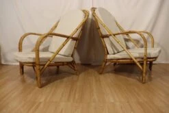 Pair Of Audoux Minnet Rattan Armchairs -Chairly Shop fd4c7307 025b 4f3a a824 2e3bf9feb440