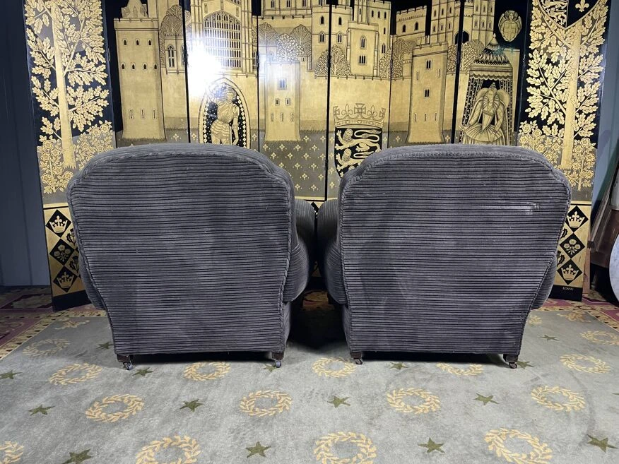 Pair Of Art Deco Period Club Armchairs 9 Pair Of Art Deco Period Club Armchairs - Image 7