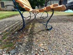 Wrought Iron And Wood Bench From The 60s -Chairly Shop fe317076 be14 4819 b3ea fa2559e00341