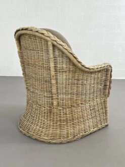 Rattan And Wicker Convertible Armchair