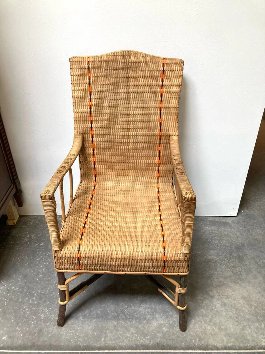 Scoubidou Wicker Armchair 4 Scoubidou Wicker Armchair - Image 2